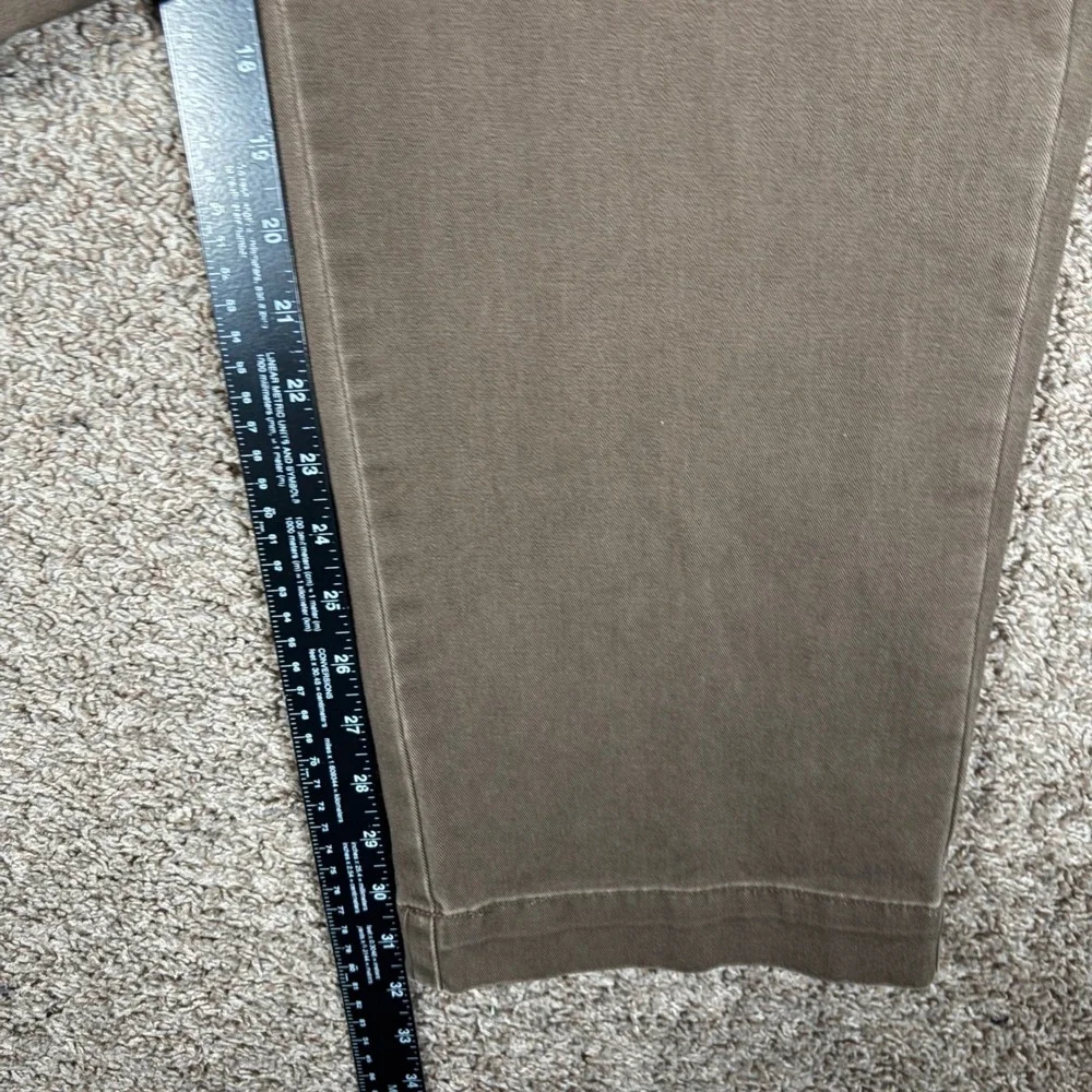 Polo Ralph Lauren Mens Brown Cotton Twill Straight Leg Chino Pants 33x32 Cuffed